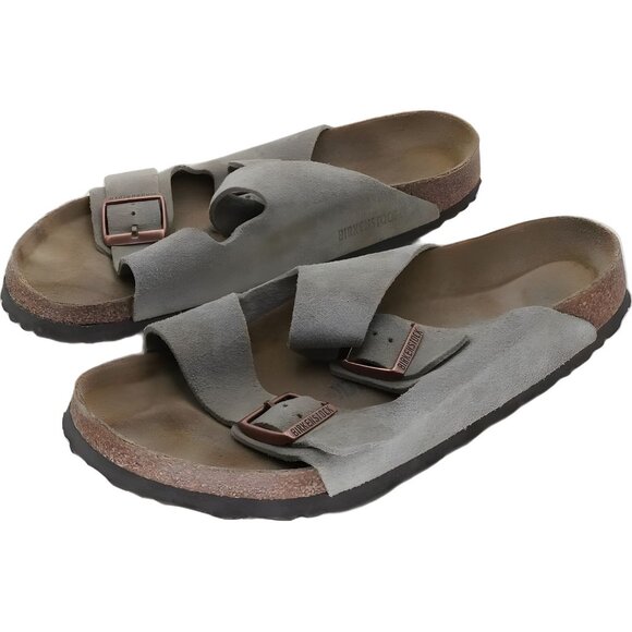 Birkenstock Men's Arizona Sandals Taupe Size 11 US Wide (44 EU) - Picture 2 of 6